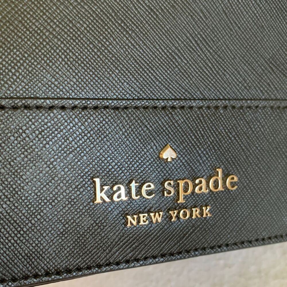 Kate Spade New York Black Staci Square Crossbody Saffiano Leather - Picture 9 of 13
